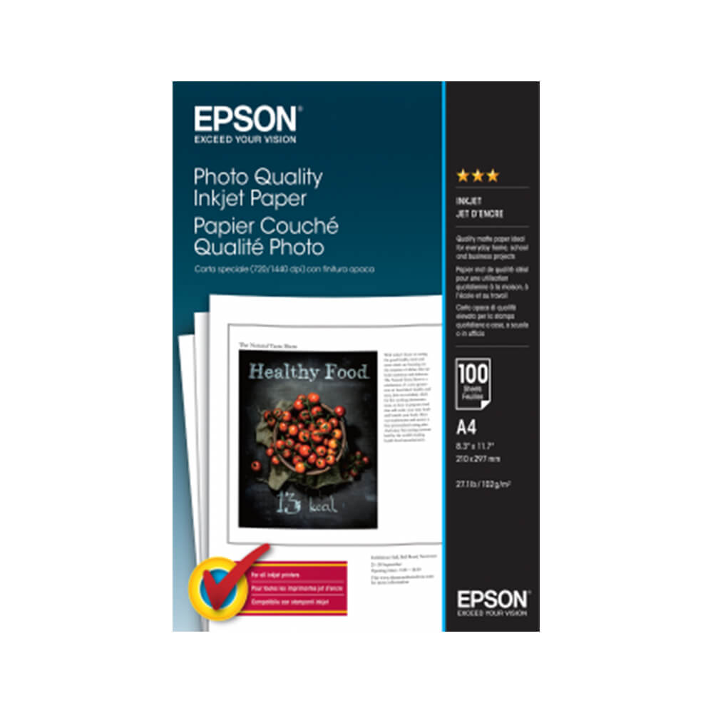 EPSON C13S041061 Photo Quality Inkjet Paper - A4 - 100 yaprak