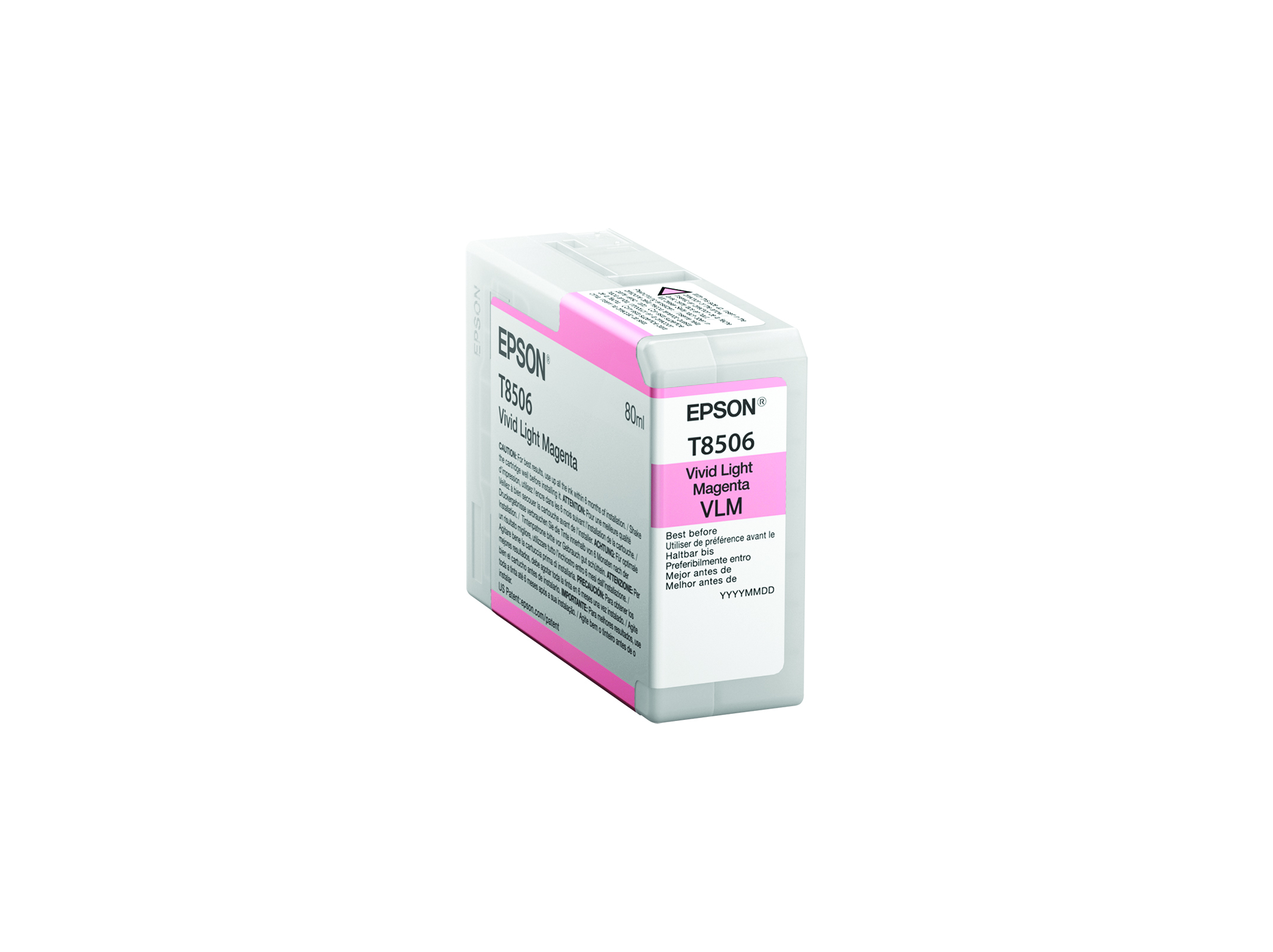 EPSON C13T850600 Singlepack Vivid Light Magenta UltraChrome HD ink 80ml (SC-P800)